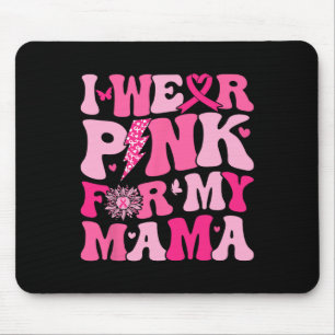 Mousepad Vestir Rosa Para Minha Mãe Cancer Rosa De Consciên