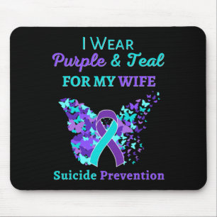 Mousepad Vestir Roxo E Teal Para A Minha Esposa Prevenir Su