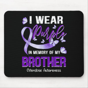 Mousepad Vestir Roxo Em Memória Do Meu Irmão Que Tem Conhec