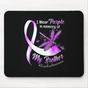 Mousepad Vestir Roxo Em Memória Do Meu Irmão Que Tem Conhec