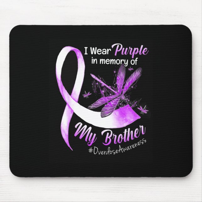 Mousepad Vestir Roxo Em Memória Do Meu Irmão Que Tem Conhec (Frente)