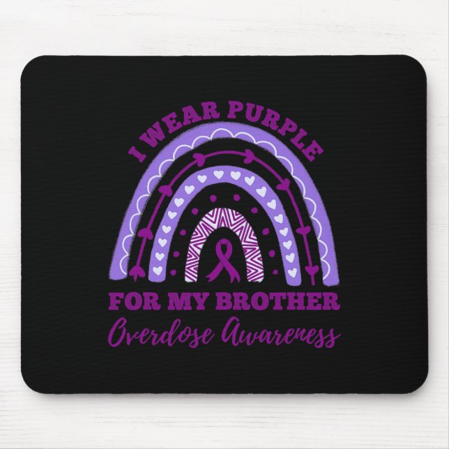 Mousepad Vestir Roxo Para Minha Chuva De Consciência Da Sob (Frente)