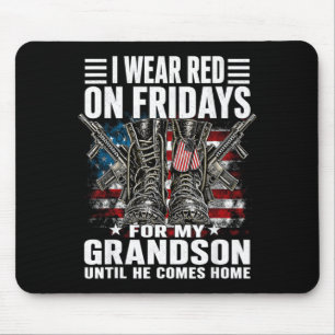 Mousepad Vestir vermelho às sextas-feiras em apoio militar 