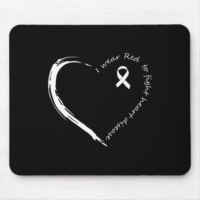 Mousepad Vestir Vermelho Para Combater A Consciência Da Doe (Frente)