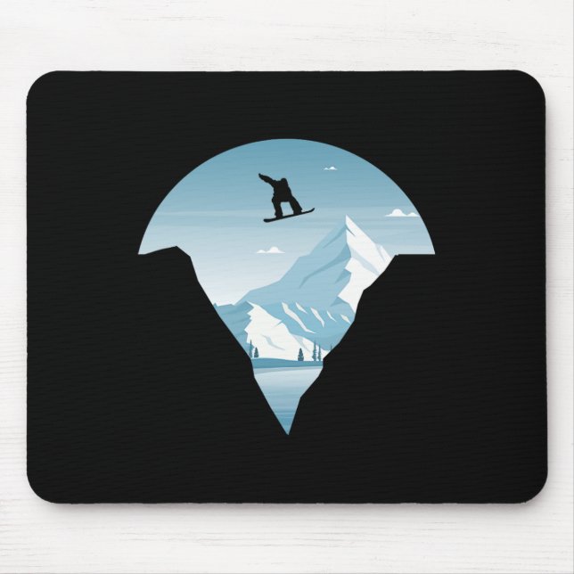 Mousepad Vestuário De Snowboard Para Snowboarders Uni-Child (Frente)