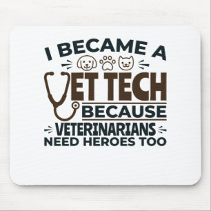 Mousepad Vet Tech porque veterinários também precisam de