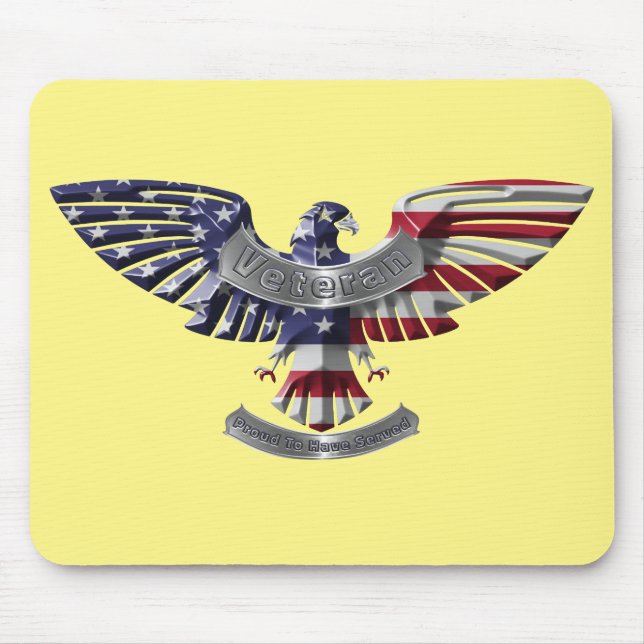 Mousepad Veterana American Eagle "Orgulho De Ter Servido" (Frente)