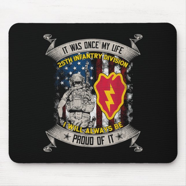 Mousepad Veterano da 25ª Divisão de Infantaria Schofield Ba (Frente)