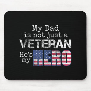 Mousepad Veterano da família militar apóia meu Pai Veterano