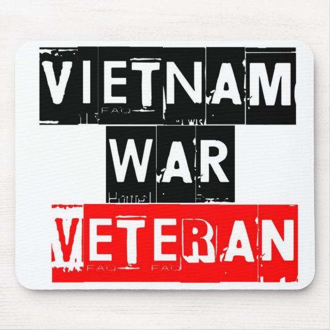 Mousepad veterano de guerra do vietname (Frente)