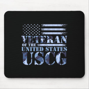 Mousepad Veterano Dos Estados Unidos Uscg Camo America Fla
