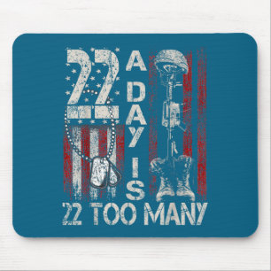 Mousepad Veterano Vidas Suicídio Conscientização Ptsd Veter