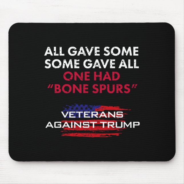 Mousepad Veteranos Antirtrump Draft Dodger Bone Spurs Para  (Frente)