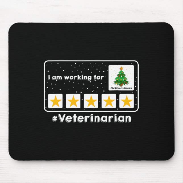 Mousepad Veterinário Estou Trabalhando Para Rua De Natal Br (Frente)
