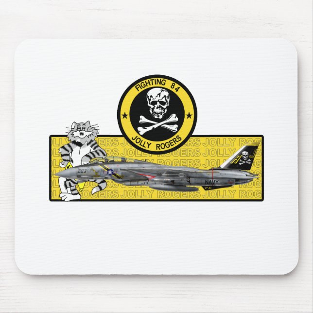 MOUSEPAD VF-84 ROGERS ALEGRE F-14 TOMCAT (Frente)