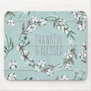 Mousepad VI hortelã abençoada grato & abençoado