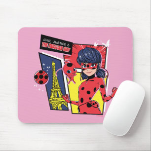 Mousepad Via Parisiense de Ladybug em Quadrinhos Miraculoso