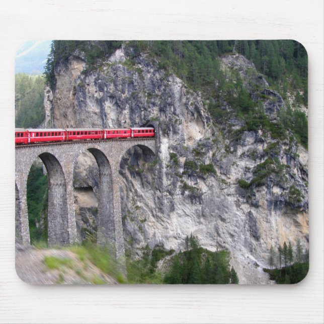Mousepad Viaduto de Landwasser na suiça (Frente)
