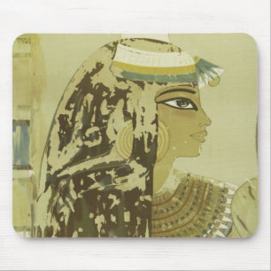 Mousepad Viagem da antiga rainha egípcia Vintage Luxor Cair