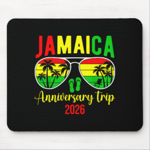 Mousepad Viagem de Aniversário Jamaicaa 2026 Casal Correspo