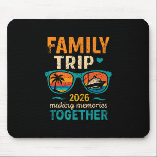 Mousepad Viagem de Cruzeiro de Férias em Família 2026 Crian