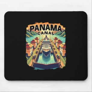 Mousepad Viagem de Cruzeiro no Canal do Panamá Barco Navio