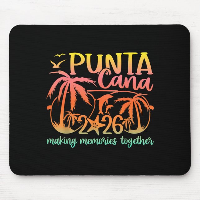 Mousepad Viagem de Férias Punta Cana Fazendo Memórias 2026 (Frente)