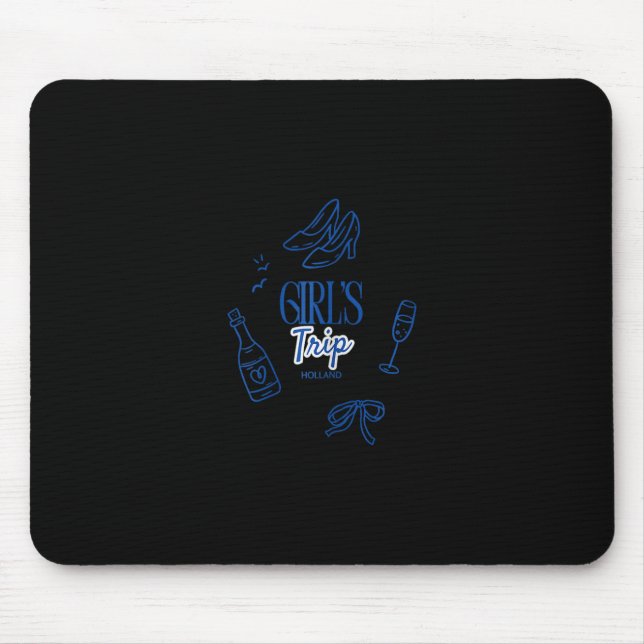Mousepad Viagem de Meninas Fim de Semana na Holanda  (Frente)