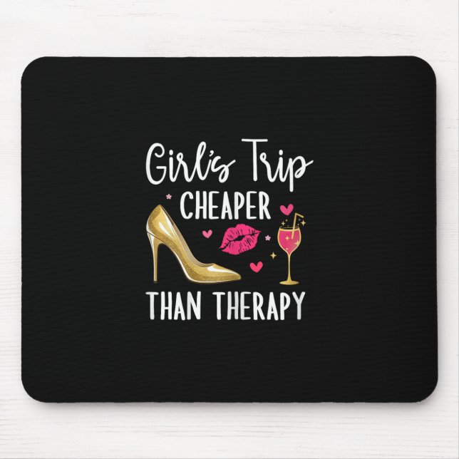 Mousepad Viagem de Meninas Mais Barata Que Uma Terapia 2026 (Frente)