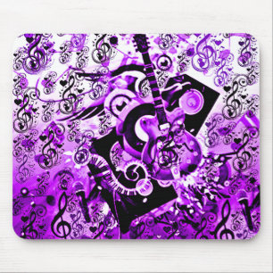 Mousepad Viagem De Música, Rochas Roxo_