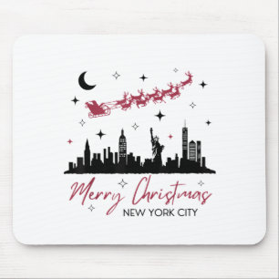 Mousepad Viagem de Natal para Nova York, Feliz Natal Nova 