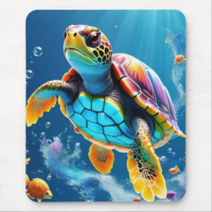 Mousepad Viagem de Tartaruga através de um Oceano Gelado Es