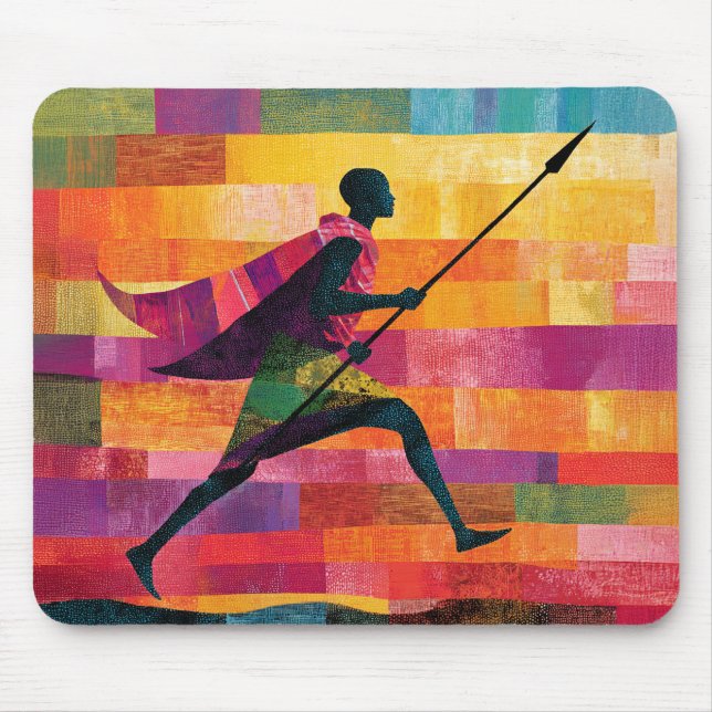 Mousepad Viagem do Guerreiro Maasai (Frente)