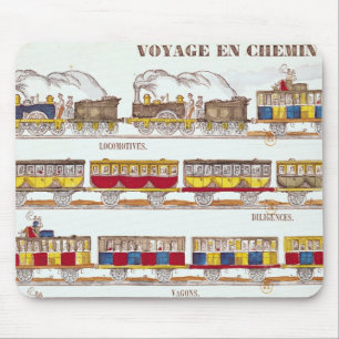 Mousepad Viagem do trilho em 1845