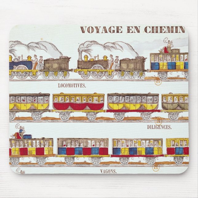 Mousepad Viagem do trilho em 1845 (Frente)