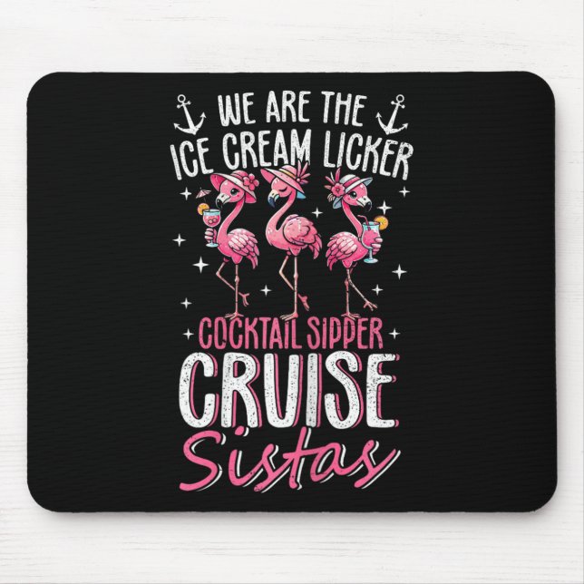 Mousepad Viagem engraçada da equipe de cruzeiro Viagem das  (Frente)
