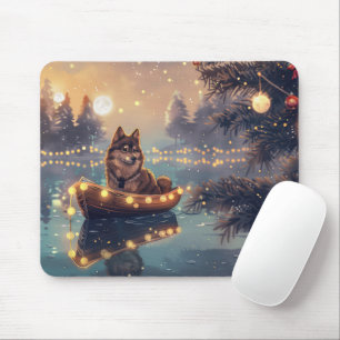 Mousepad Viagem Festiva do Lapphund, na Finlândia