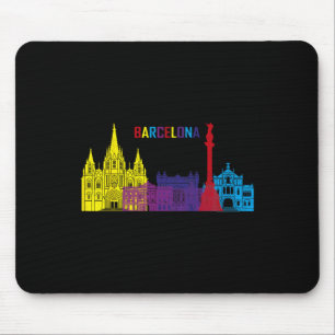 Mousepad Viagem Rcelona Espanha Europa Espanhol Férias Fami
