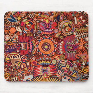 Mousepad Viagem tribal maia mexicano de Boho da arte de