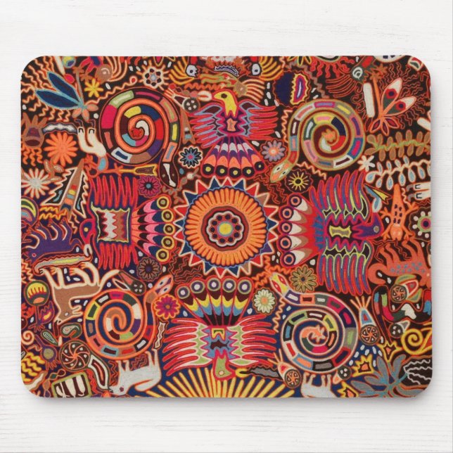 Mousepad Viagem tribal maia mexicano de Boho da arte de (Frente)