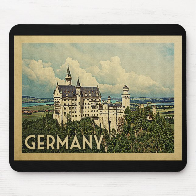 Mousepad Viagens vintage da Alemanha (Frente)