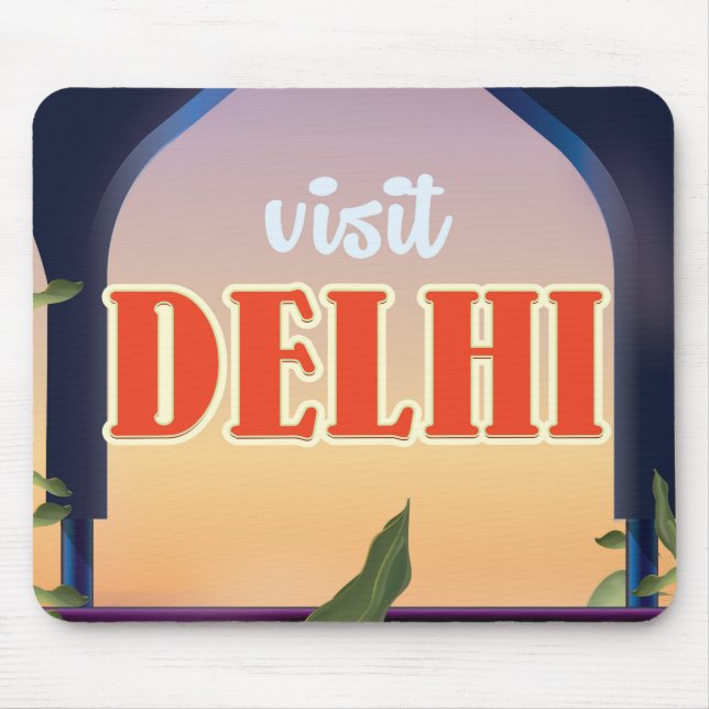 Mousepad Viagens vintage de Delhi. (Frente)