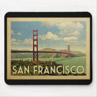 Viagens vintage de San Francisco golden gate