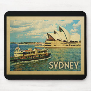 Mousepad Viagens vintage de Sydney Austrália