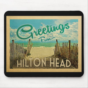 Mousepad Viagens vintage Hilton Head Beach