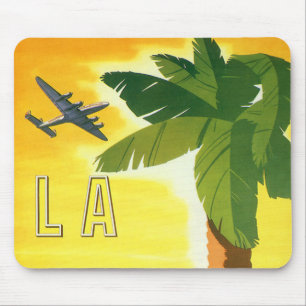 Mousepad Viagens vintage, Los Angeles, Califórnia