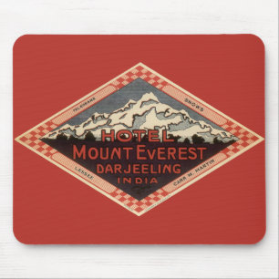 Mousepad Viagens vintage, Monte Everest, Darjeeling India
