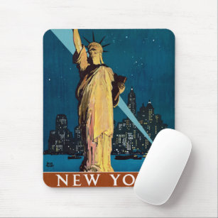 Mousepad Viagens vintage Para Nova Iorque