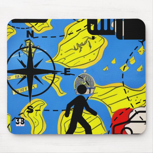 Mousepad Viajante do Mundo (Frente)