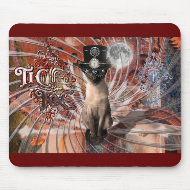 Mousepad Viajante no Tempo Steampunk Meezer (Frente)